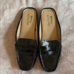 Spring Step Women's Black Loafers